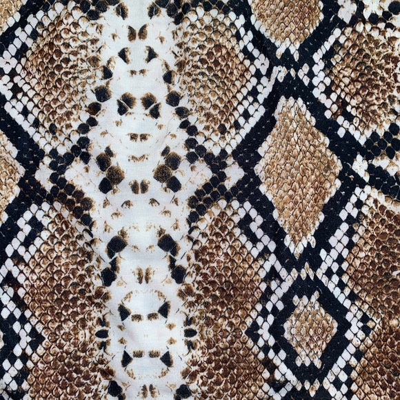 Snake Print Mini Skirt - Picture 2 of 2